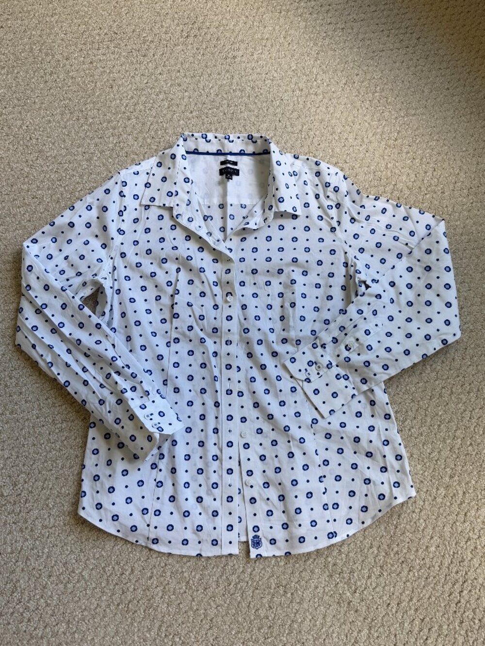 Talbots Long Sleeve Button Down Shirt -- Size 10